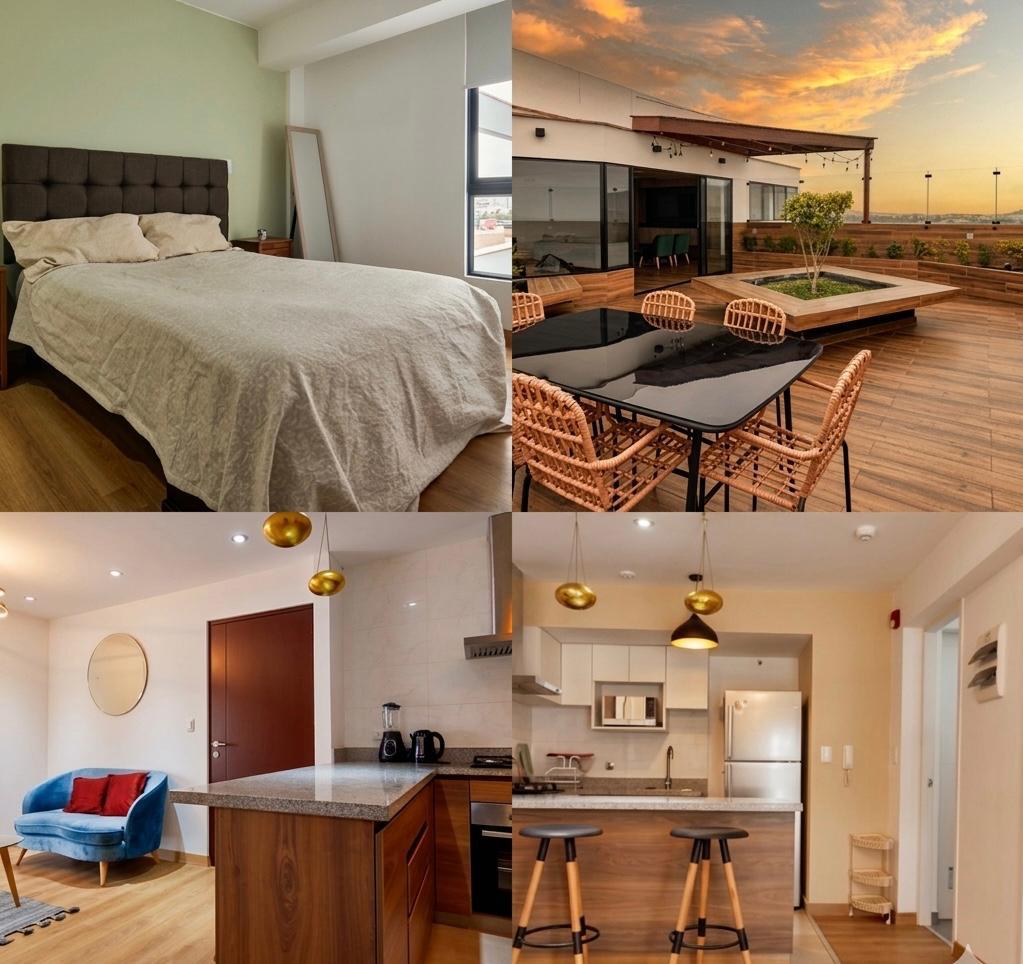 Depto. 39 m² en Chorrillos · Piso 7 · Terraza privada · Ideal inversión